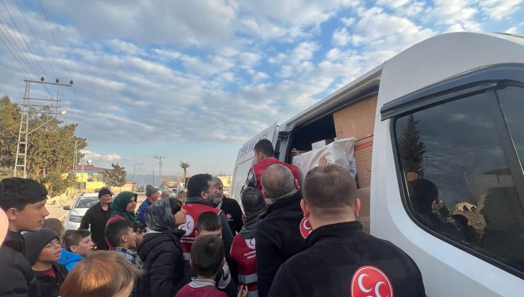 MHP Bağcılar Deprem Bölgesine Seferber Oldu
