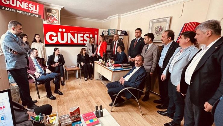 MHP’li Arzu Erdem Güneşli Haber Gazetesini Ziyaret Etti 