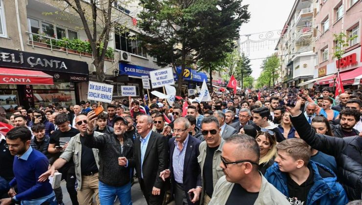 MUHARREM İNCE BAĞCILAR’DA COŞKU İLE KARŞILANDI