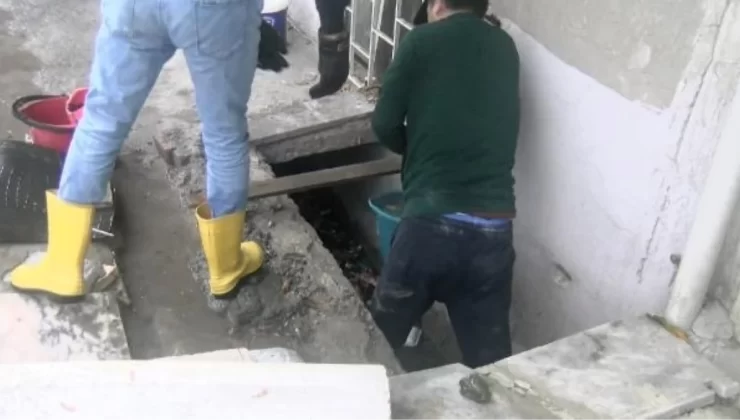 Yıldıztepe’de Sağanak Yağış Sonrası Evleri Su Bastı