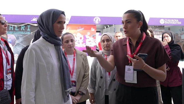 Sümeyye Erdoğan Bayraktar Engelliler Sarayı standını ziyaret etti